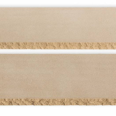 sedona buff old world flagstone signature paver tread molding 12 by 72 by 2 inch exterior applications manufactured by f and m supply distributed by surface group