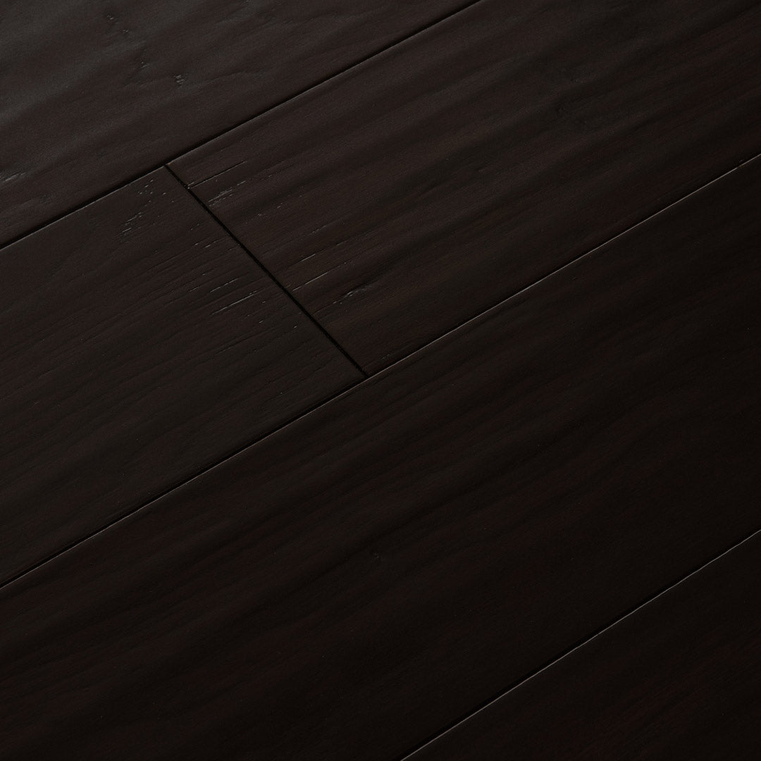 surface group artisan canyon estate dark chocolate hickory engineered hardwood flooring plank angled.jpg