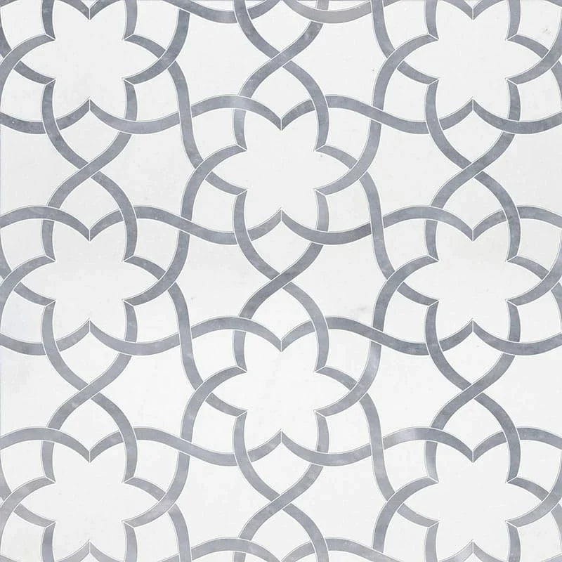 talia aspen white allure light isidore marble mosaic 12&1_2x14&3_8x3_8 polished distributed by surface group