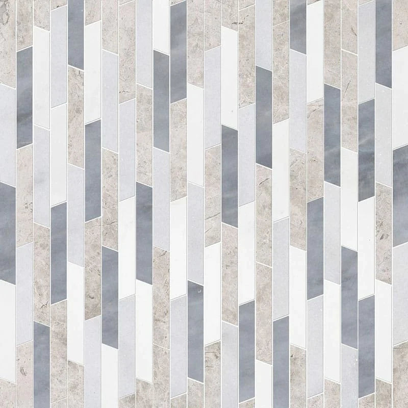 talia aspen white silver shadow glacier rhodes marble mosaic 8&13_16x14&5_16x3_8 multi finish distributed by surface group