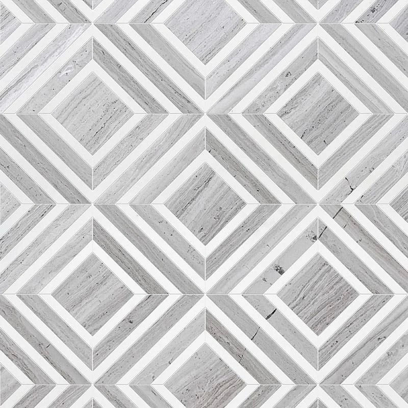 talia haisa light thassos white yildiz marble mosaic 8&13_16x11x3_8 multi finish distributed by surface group