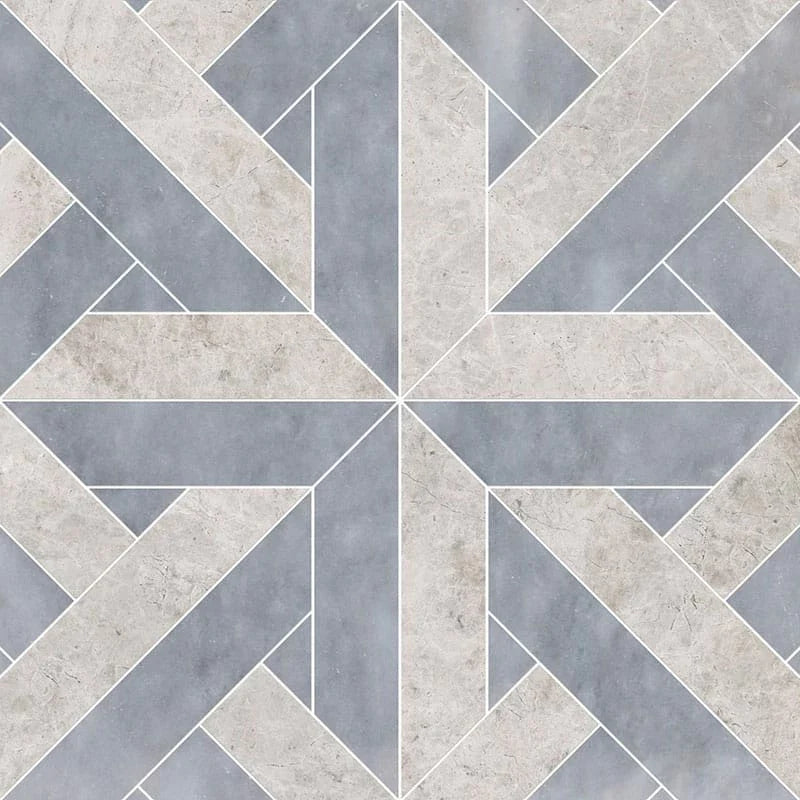 talia silver shadow allure light rubicon marble mosaic 17x17x3_8 multi finish distributed by surface group