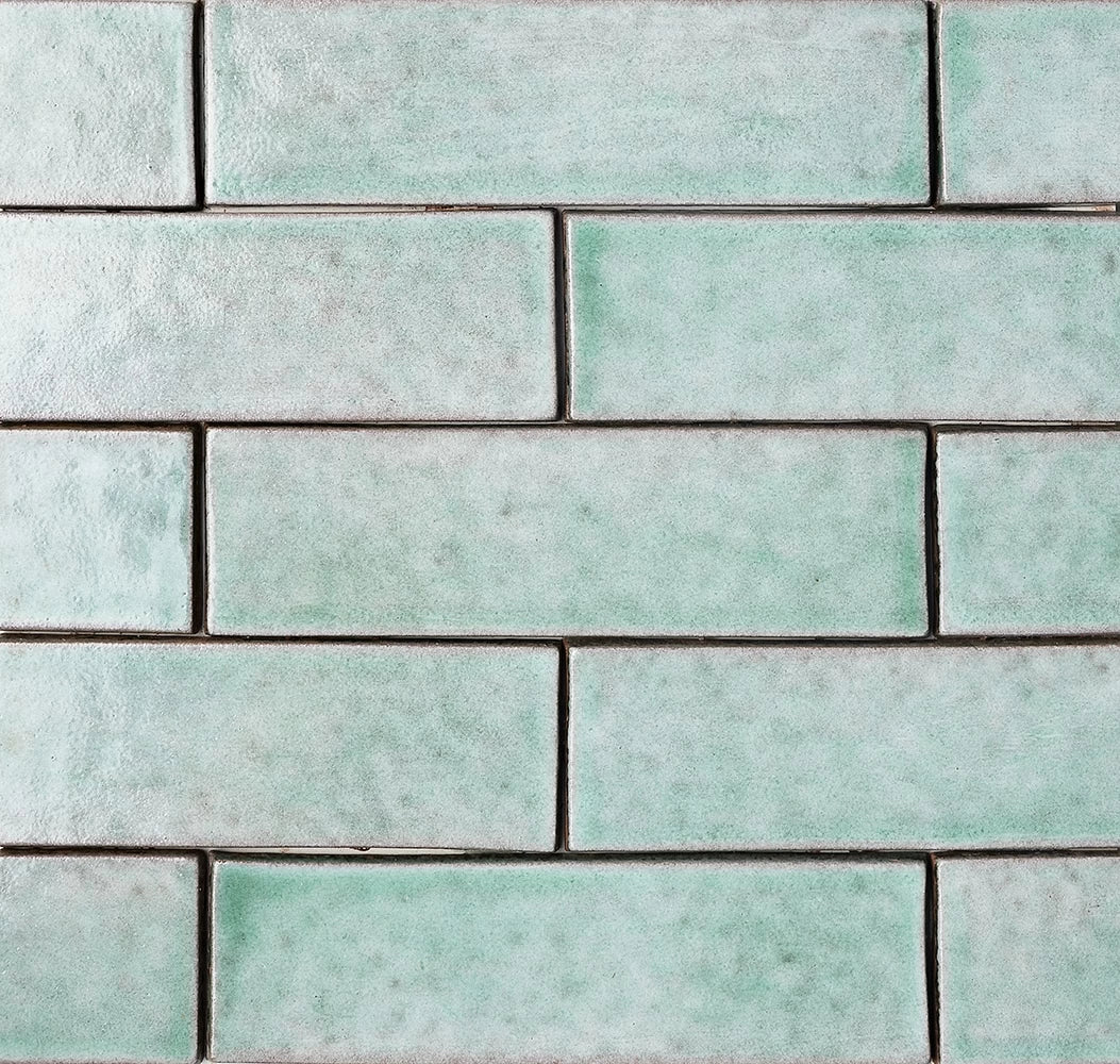thin brick sage field tile 2&1_4x7&7_8x3_8 glossy distributed by surface group