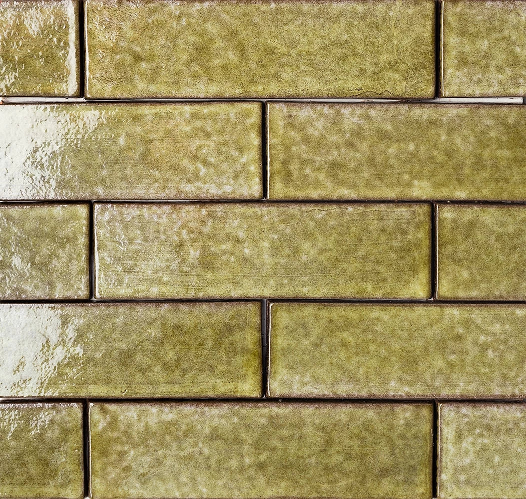 thin brick seaweed field tile 2&1_4x7&7_8x3_8 glossy distributed by surface group