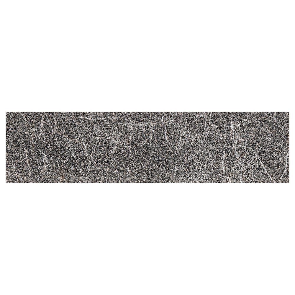 iris black marble natural stone field tile rectangle shape leather 3 by 12 by 1 of 2 straight edge for interior and exterior applications in shower kitchen bathroom backsplash floor and wall produced by marble systems and distributed by surface group international