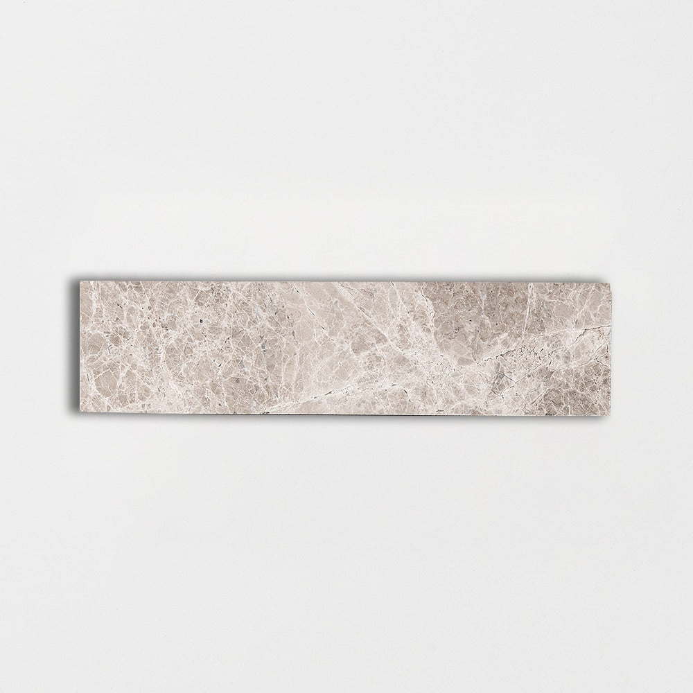 silver shadow marble natural stone field tile rectangle shape polished finish 2 by 8 by 1 of 2 straight edge for interior and exterior applications in shower kitchen bathroom backsplash floor and wall produced by marble systems and distributed by surface group international