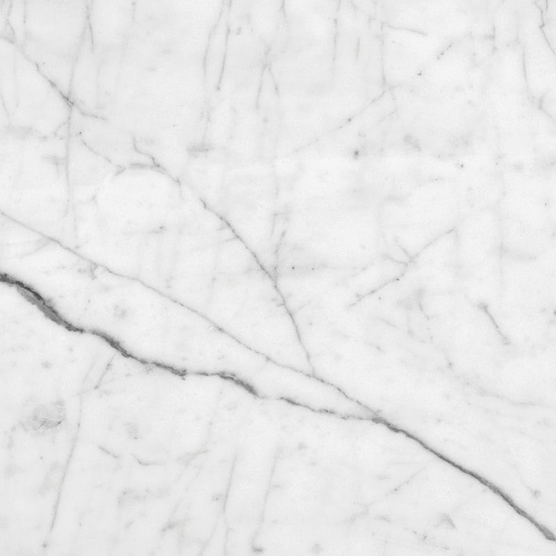 white carrara select marble natural stone field tile square shape polished finish 12 by 12 by 3 of 8 straight edge for interior and exterior applications in shower kitchen bathroom backsplash floor and wall produced by marble systems and distributed by surface group international