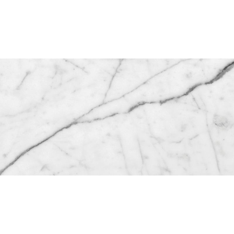white carrara select marble natural stone field tile rectangle shape polished finish 2 and 3 of 4 by 5 and 1 of 2 by 3 of 8 straight edge for interior and exterior applications in shower kitchen bathroom backsplash floor and wall produced by marble systems and distributed by surface group international