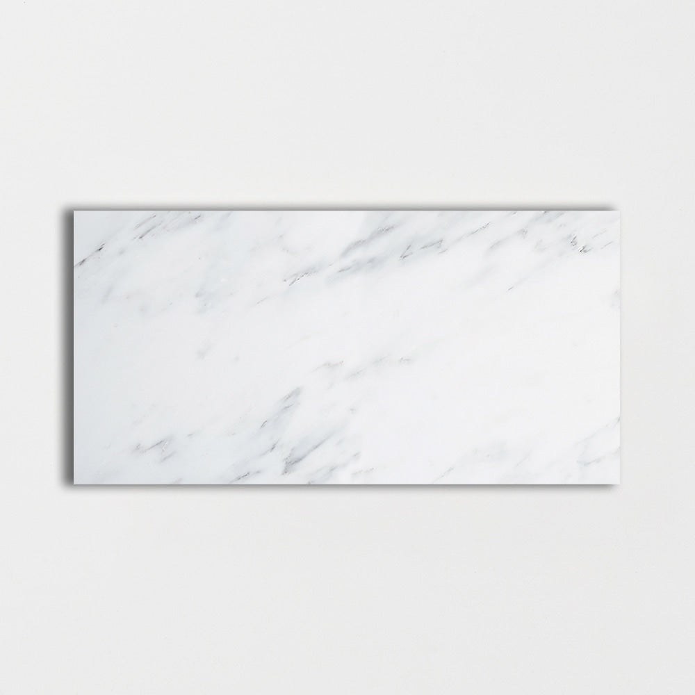 calacatta bella marble natural stone field tile rectangle shape polished finish 12 by 24 by 3 of 8 straight edge for interior and exterior applications in shower kitchen bathroom backsplash floor and wall produced by marble systems and distributed by surface group international