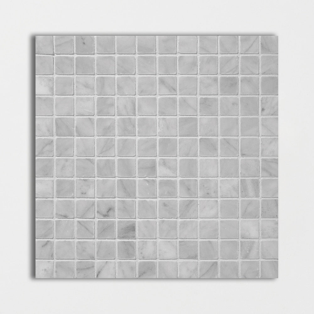 avenza marble straight edge joint 1 by 1 inch square shape natural stone mosaic sheet honed finish 12 by 12 by 3 of 8 straight edge for interior and exterior applications in shower kitchen bathroom backsplash floor and wall produced by marble systems and distributed by surface group international
