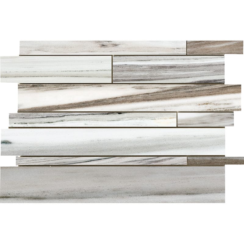 verona blend marble slides rectangle shape natural stone mosaic sheet polished finish 11 by 17 by 1 of 2 straight edge for interior and exterior applications in shower kitchen bathroom backsplash floor and wall produced by marble systems and distributed by surface group international