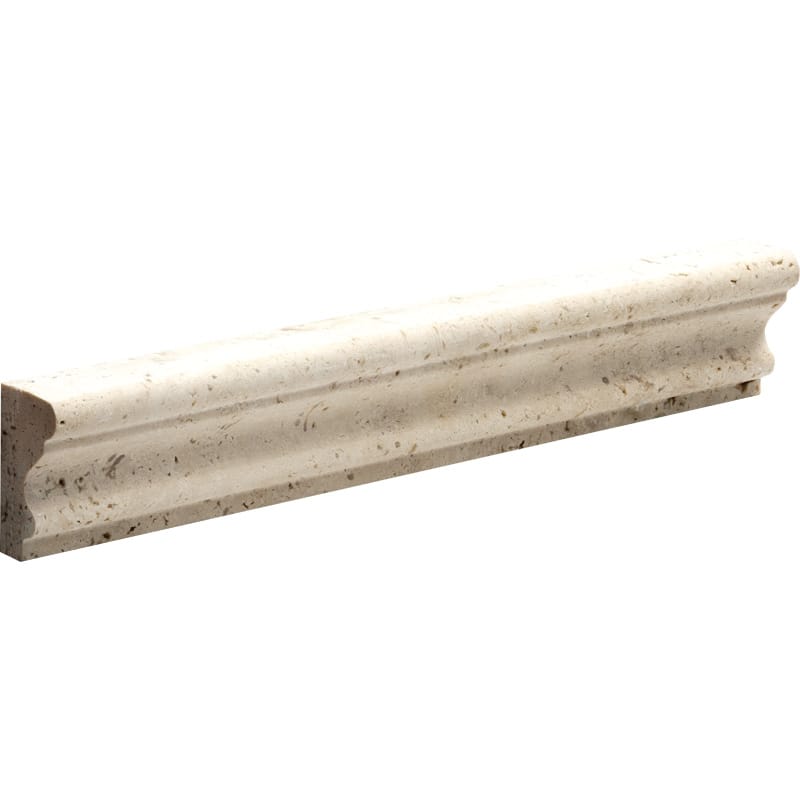 ivory travertine natural stone molding andorra chairrail trim honed 2x12x1 straight sold by surface group online
