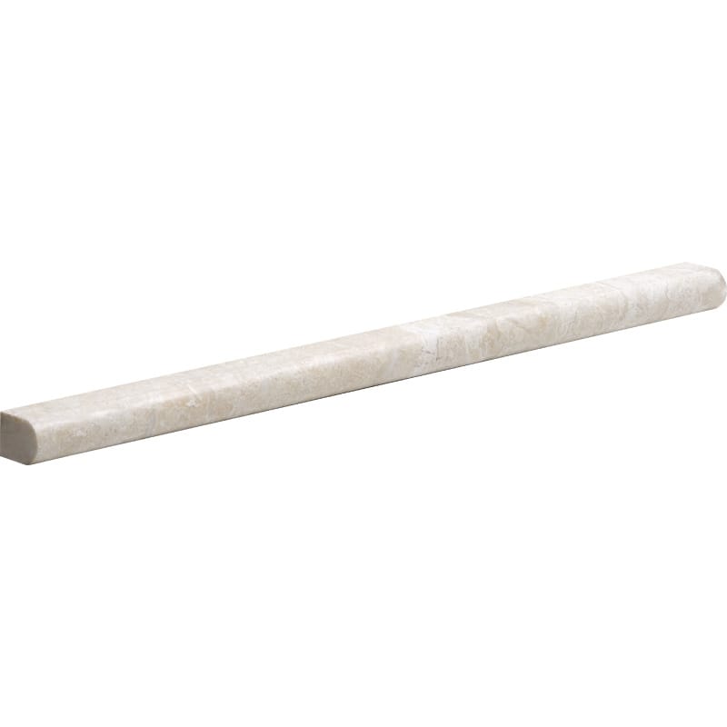 diana royal marble natural stone molding pencil liner trim polished finish 1 of 2 by 12 by 11 of 16 straight edge for interior and exterior applications in shower kitchen bathroom backsplash floor and wall produced by marble systems and distributed by surface group international
