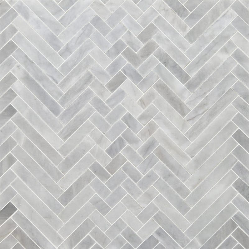 avenza marble mixed herringbone natural stone mosaic sheet honed finish 16 and 5 of 6 by 12 and 1 of 16 by  straight edge for interior and exterior applications in shower kitchen bathroom backsplash floor and wall produced by marble systems and distributed by surface group international