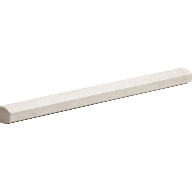 diana royal marble natural stone molding modern pencil liner trim polished finish 11 of 16 by 12 by 11 of 16 straight edge for interior and exterior applications in shower kitchen bathroom backsplash floor and wall produced by marble systems and distributed by surface group international