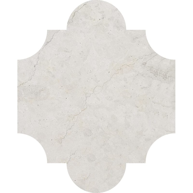 britannia limestone natural stone waterjet tile san felipe shape honed finish 8 by 9 and 3 of 4 by 3 of 8 straight edge for interior and exterior applications in shower kitchen bathroom backsplash floor and wall produced by marble systems and distributed by surface group international