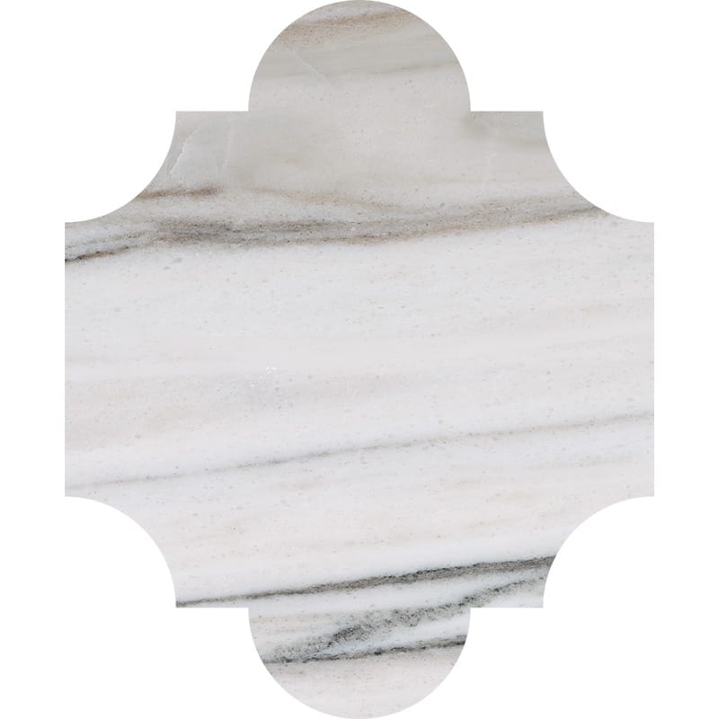 skyline marble natural stone waterjet tile san felipe shape polished finish 8 by 9 and 3 of 4 by 3 of 8 straight edge for interior and exterior applications in shower kitchen bathroom backsplash floor and wall produced by marble systems and distributed by surface group international