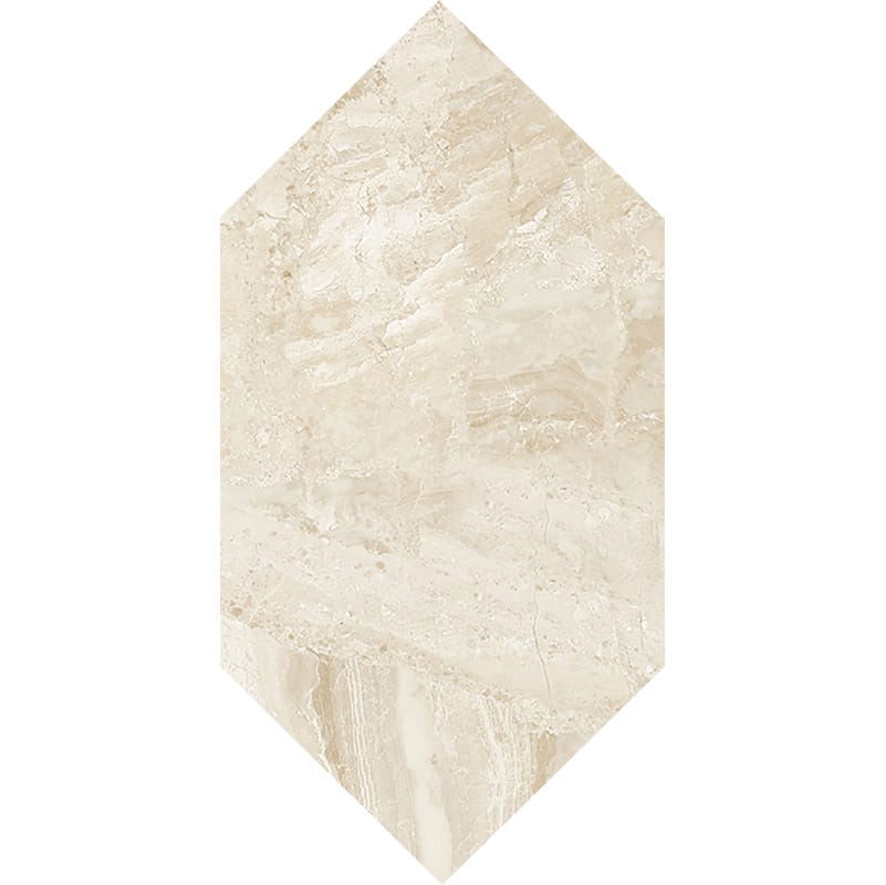 diana royal marble natural stone waterjet tile large picket shape polished finish 6 by 12 by 3 of 8 straight edge for interior and exterior applications in shower kitchen bathroom backsplash floor and wall produced by marble systems and distributed by surface group international