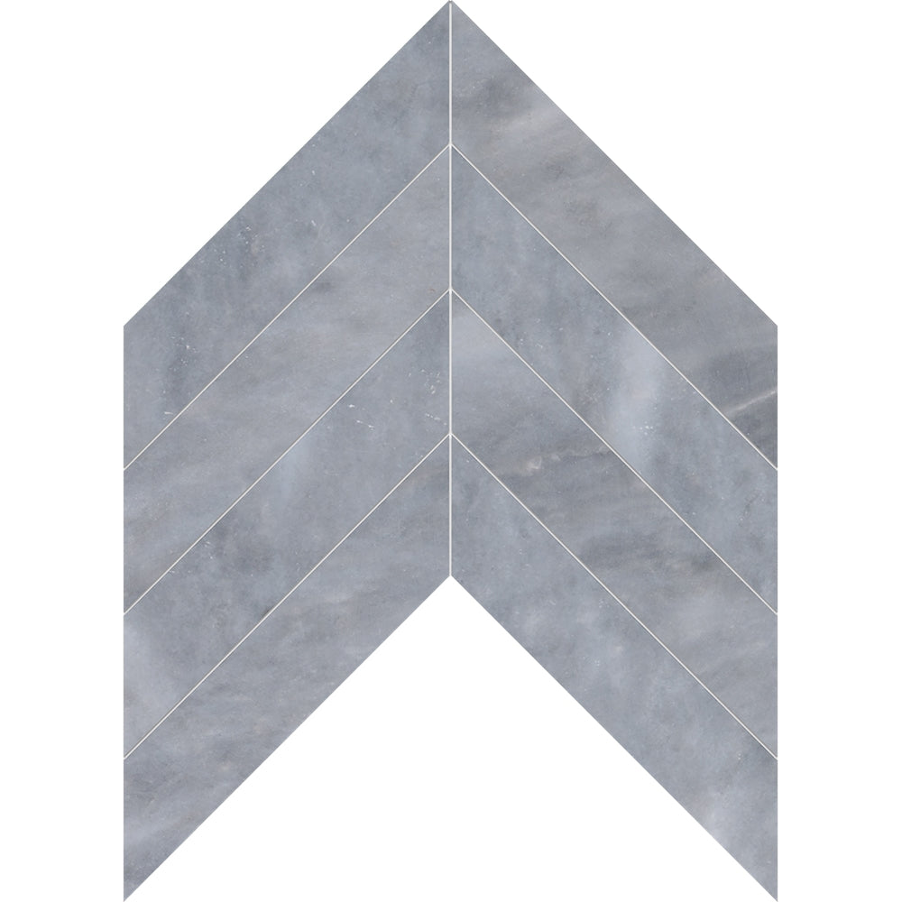 allure light marble chevron shape natural stone waterjet mosaic sheet polished finish 13 by 10 by 3 of 8 straight edge for interior and exterior applications in shower kitchen bathroom backsplash floor and wall produced by marble systems and distributed by surface group international