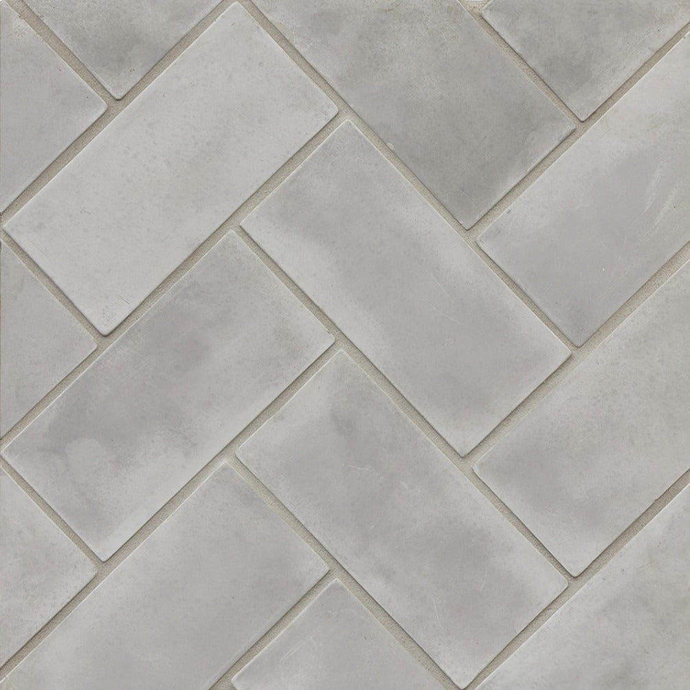 Artillo Concrete Field Tile: Natural Gray Rectangle (6"x12")