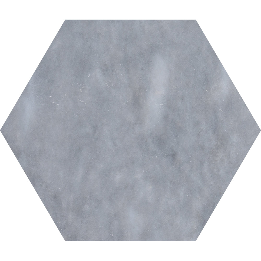 allure light marble natural stone waterjet tile hexagon shape honed finish 5 by side diameterx3 of 8 straight edge for interior and exterior applications in shower kitchen bathroom backsplash floor and wall produced by marble systems and distributed by surface group international