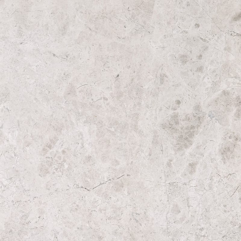 silver clouds marble natural stone field tile square shape polished finish 24 by 24 by 5 of 8 straight edge for interior and exterior applications in shower kitchen bathroom backsplash floor and wall produced by marble systems and distributed by surface group international