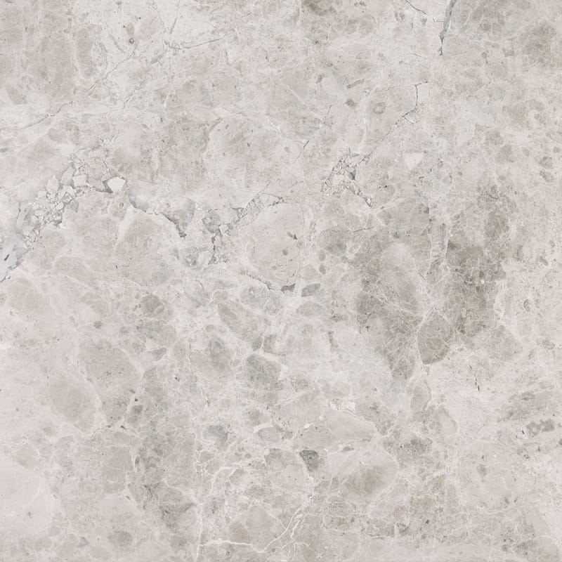 silver shadow marble natural stone field tile square shape honed finish 18 by 18 by 1 of 2 straight edge for interior and exterior applications in shower kitchen bathroom backsplash floor and wall produced by marble systems and distributed by surface group international