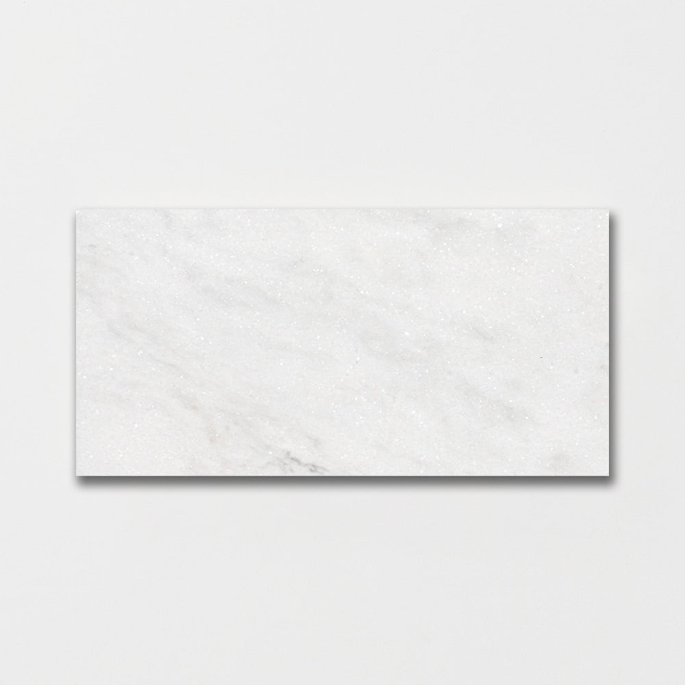 glacier marble natural stone field tile rectangle shape honed finish 12 by 24 by 1 of 2 straight edge for interior and exterior applications in shower kitchen bathroom backsplash floor and wall produced by marble systems and distributed by surface group international