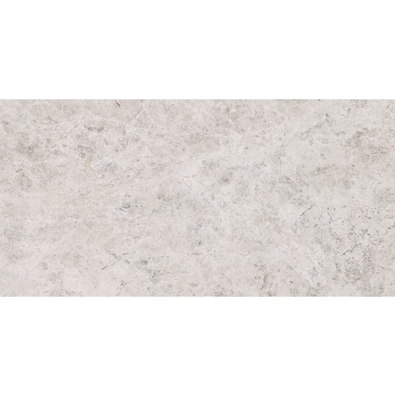 silver clouds marble natural stone field tile rectangle shape polished finish 12 by 24 by 1 of 2 straight edge for interior and exterior applications in shower kitchen bathroom backsplash floor and wall produced by marble systems and distributed by surface group international