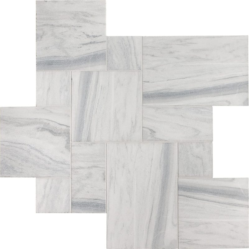 skyline vein cut marble natural stone pattern tile versailles rectangle shape pave antico randomxrandomx1 of 2 antiqued for interior and exterior applications in shower kitchen bathroom backsplash floor and wall produced by marble systems and distributed by surface group international