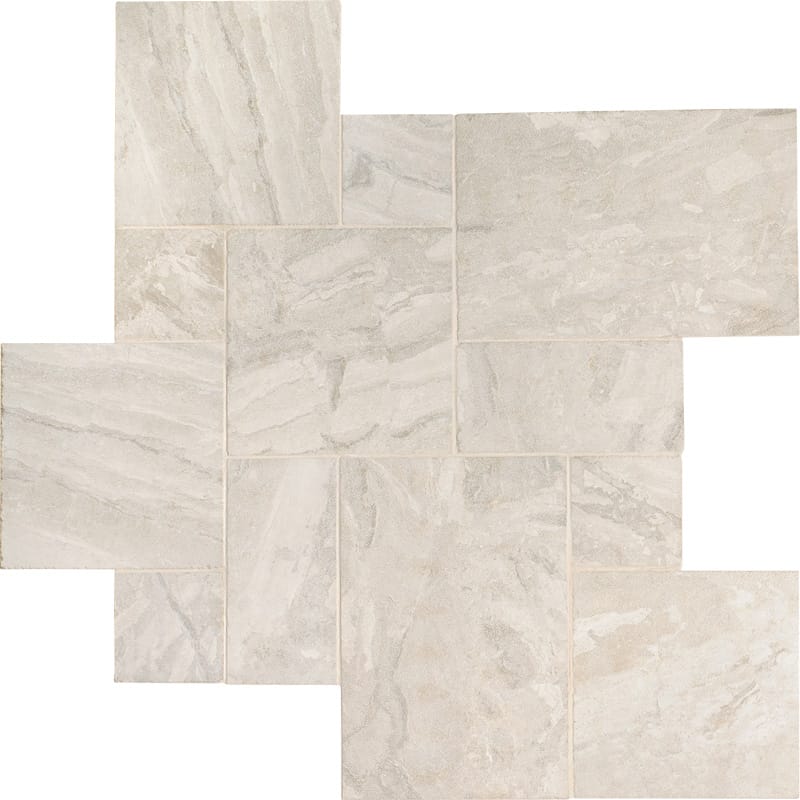 diana royal marble natural stone pattern tile versailles rectangle shape pave antico randomxrandomx1 of 2 antiqued for interior and exterior applications in shower kitchen bathroom backsplash floor and wall produced by marble systems and distributed by surface group international