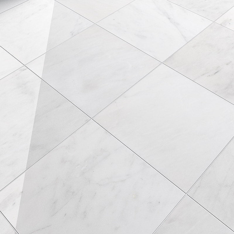 avalon marble natural stone field tile square shape polished finish 18 by 18 by 3 of 8 straight edge for interior and exterior applications in shower kitchen bathroom backsplash floor and wall produced by marble systems and distributed by surface group international