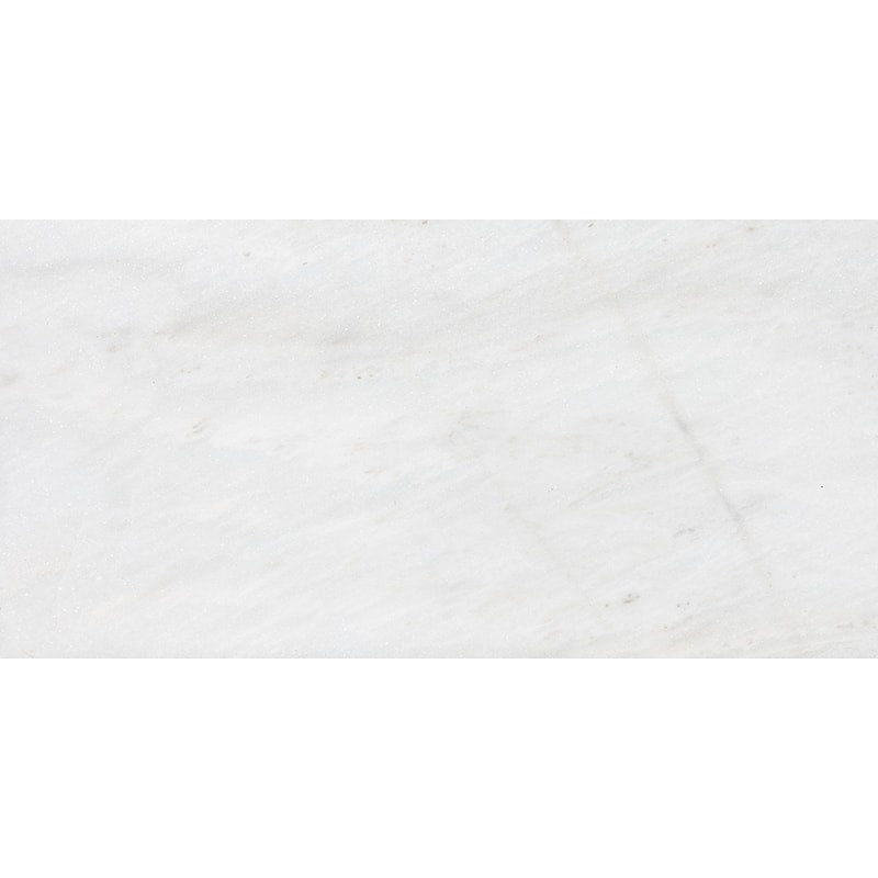 fantasy white marble natural stone field tile rectangle shape polished finish 18 by 36 by 1 of 2 straight edge for interior and exterior applications in shower kitchen bathroom backsplash floor and wall produced by marble systems and distributed by surface group international