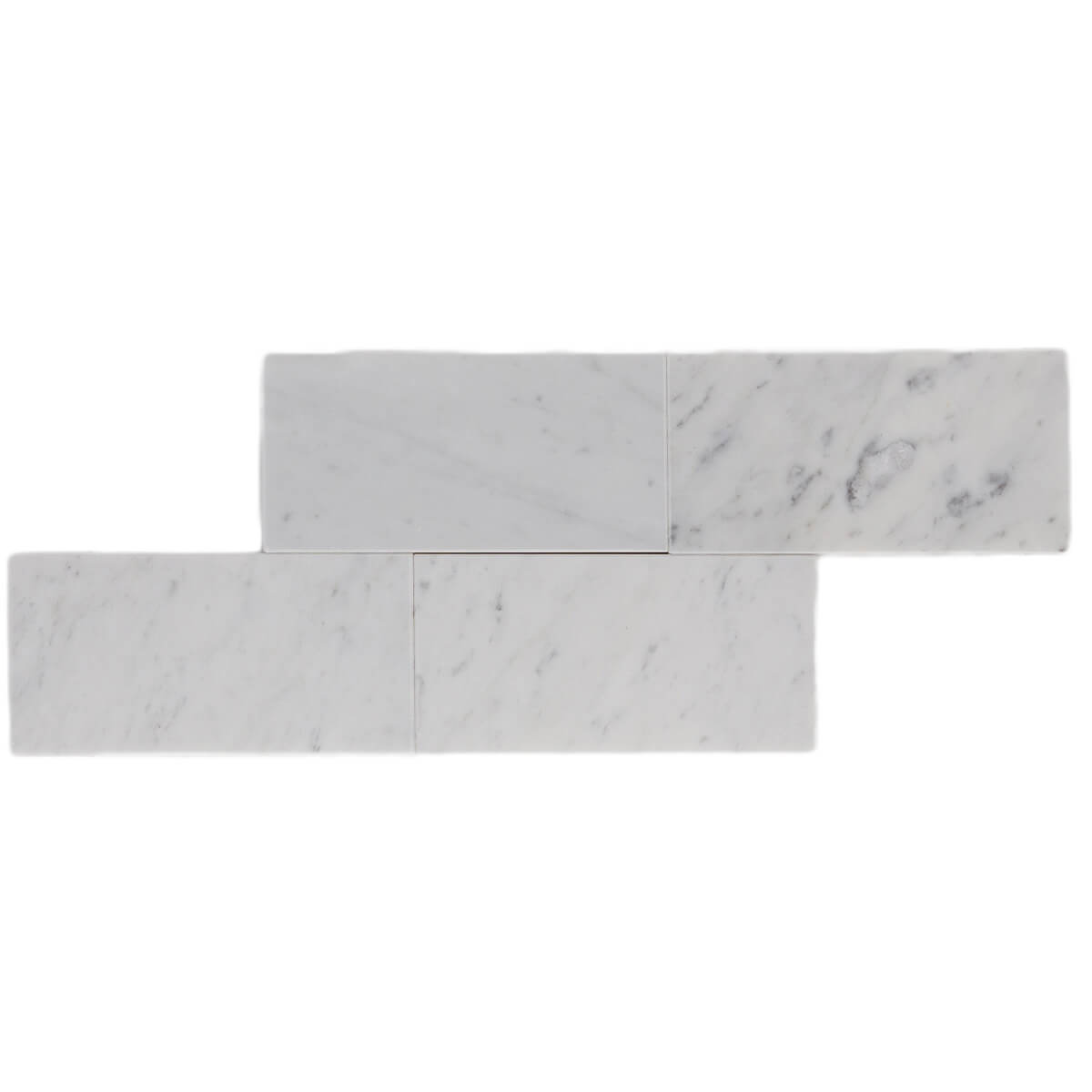 haussmann carrara bianco italian marble field tile 3x6 honed