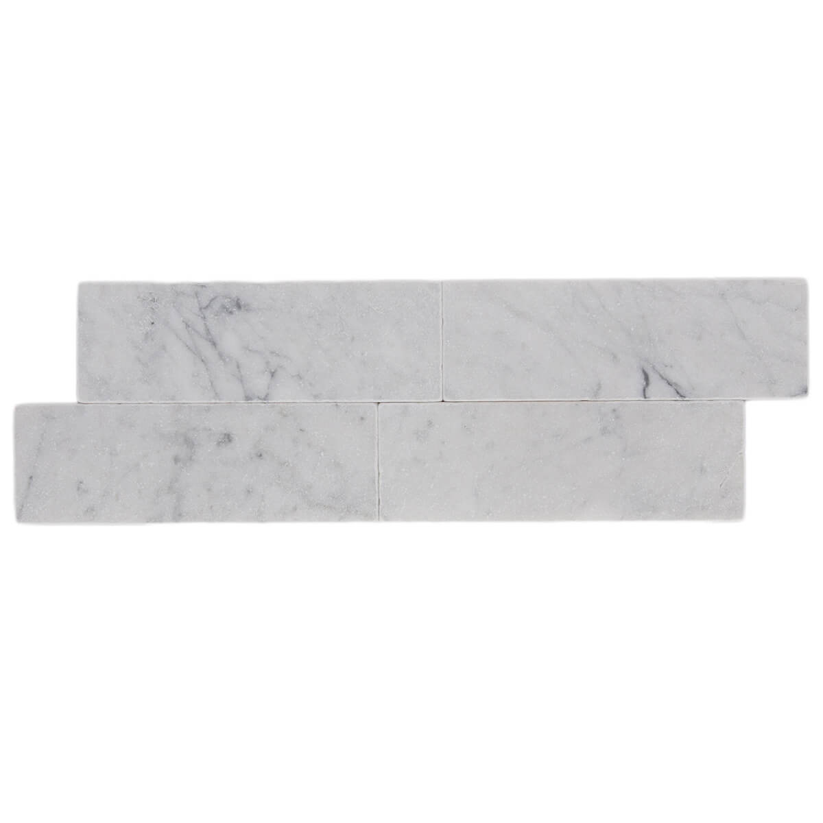 haussmann carrara bianco italian marble field tile 3x9 tumbled