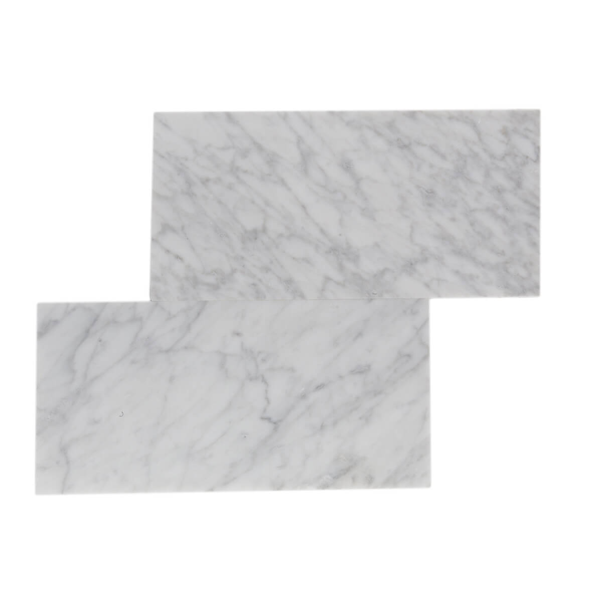 haussmann carrara bianco italian marble field tile 9x9 old world