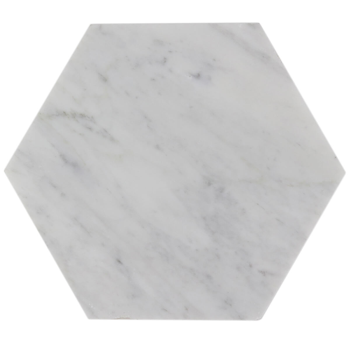 haussmann carrara bianco italian marble hexagon field tile 10 inch honed
