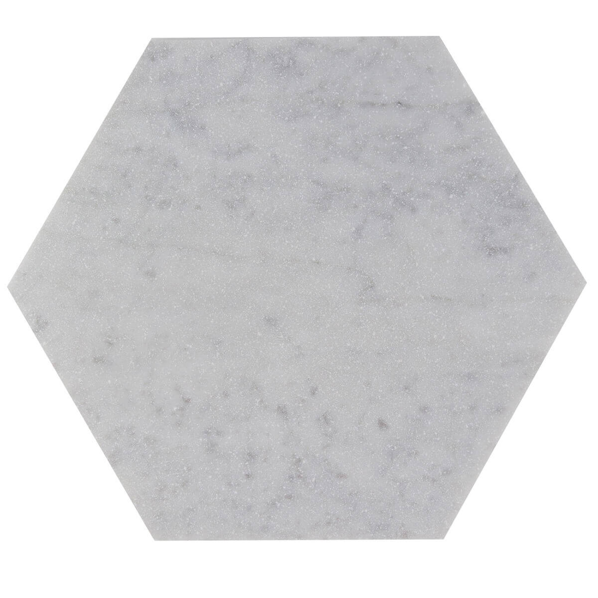 haussmann carrara bianco italian marble hexagon field tile 10 inch sandblasted