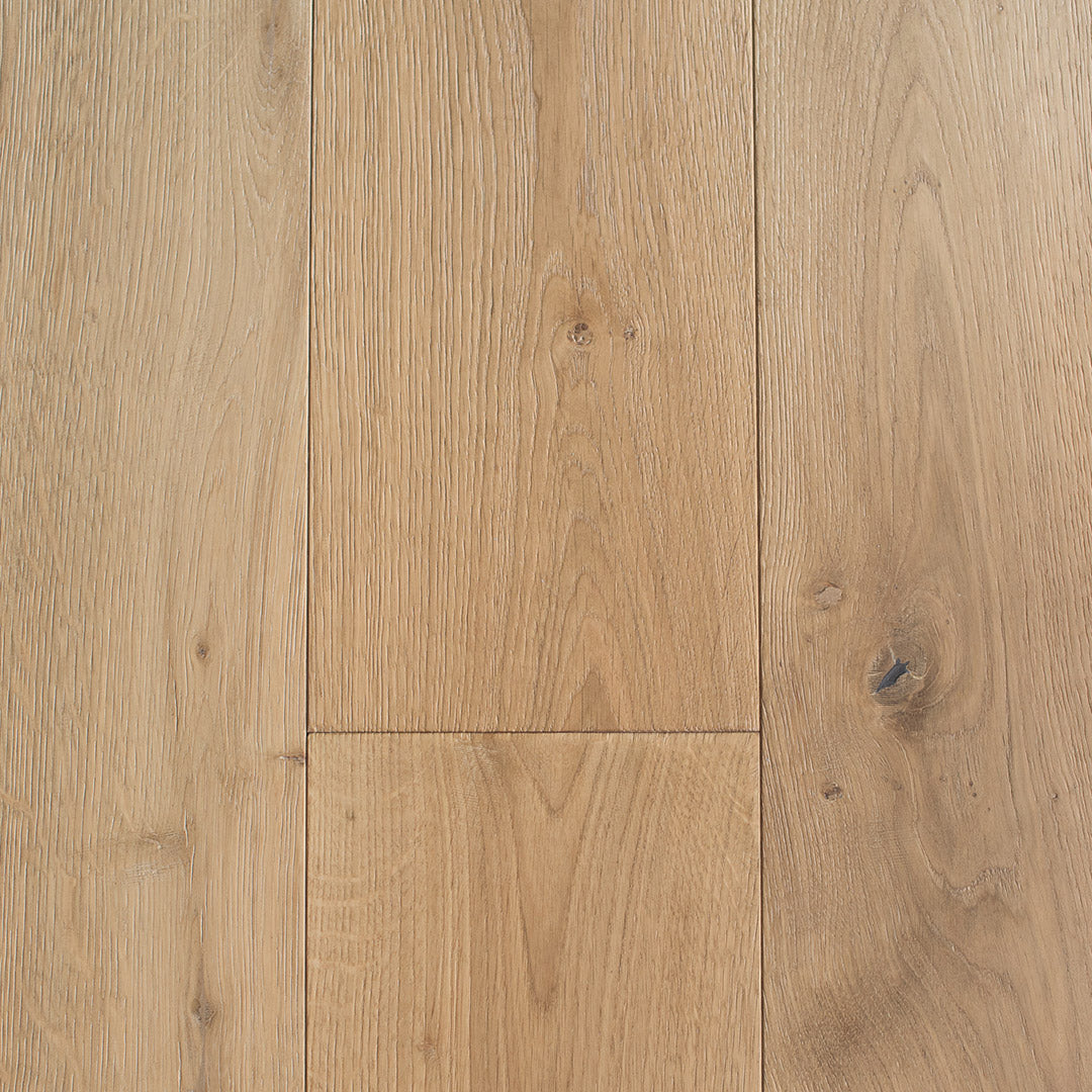 HERMITAGE: Saint Tropez White Oak Engineered Hardwood Plank (7½"X24"-76"X⅝" | Wire Brush)