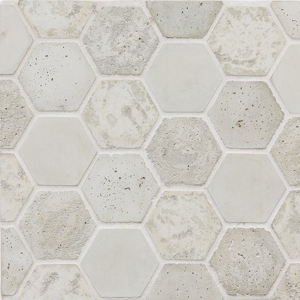 Artillo Concrete Field Tile: Early Gray Hexagon (6-Inch)