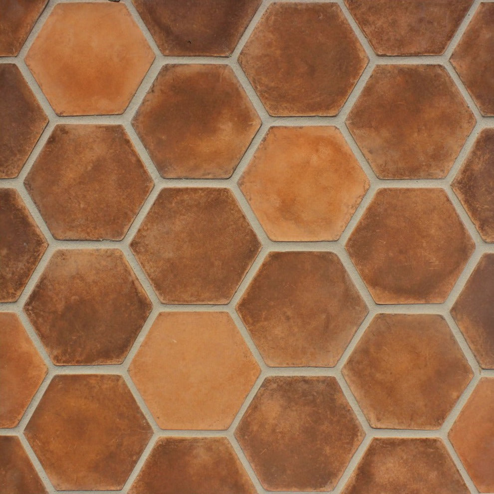 Artillo Concrete Field Tile: Spanish Cotto Hexagon (6-Inch)