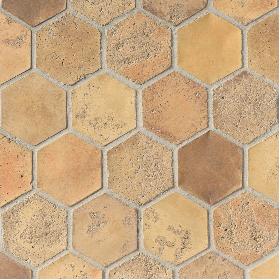 Artillo Concrete Field Tile: Hermosa Blend Hexagon (6-Inch)