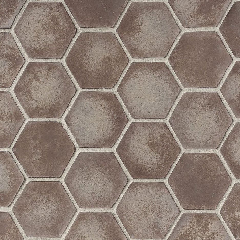 Artillo Concrete Field Tile: Charley Brown Hexagon (6-Inch)