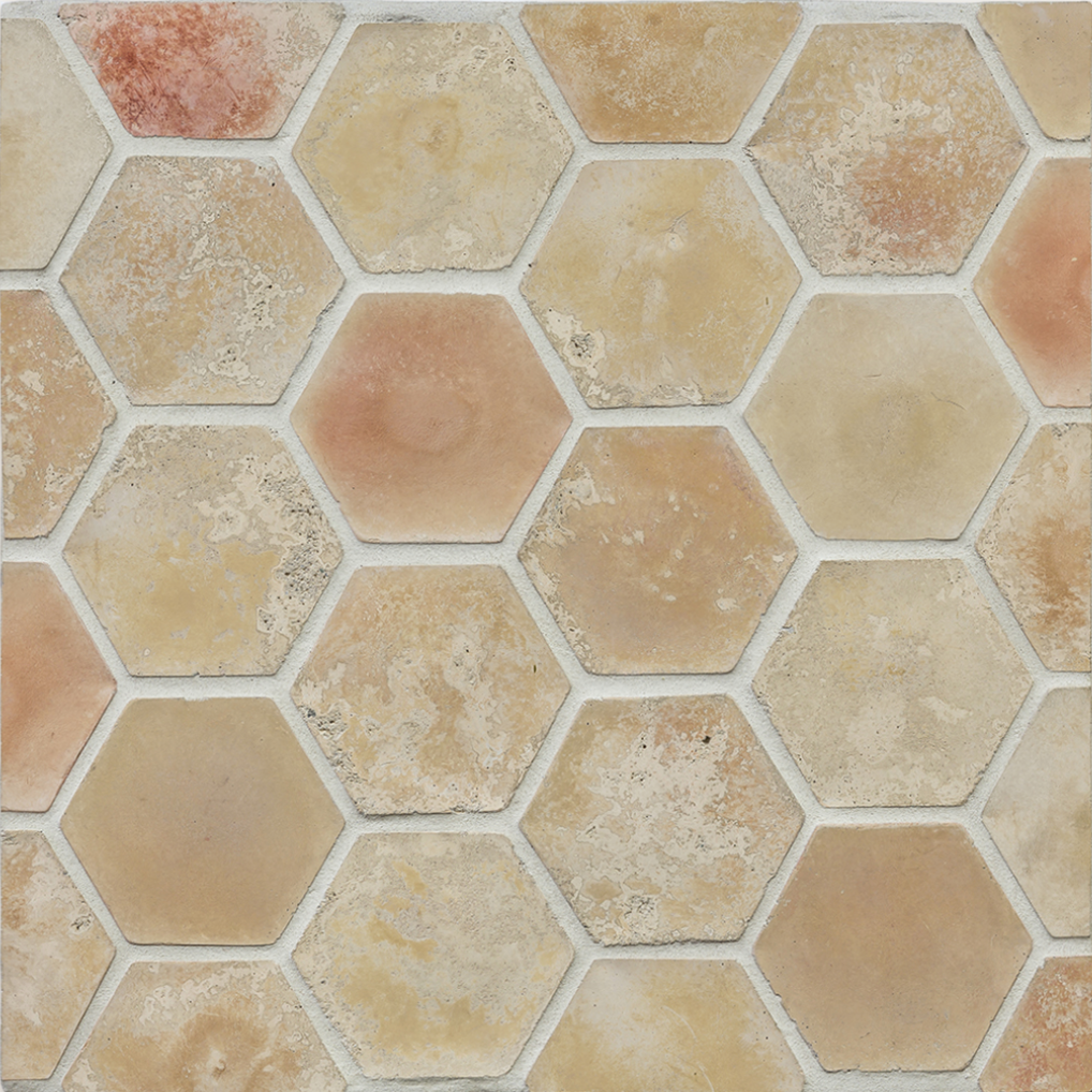 Artillo Concrete Field Tile: Bastogne Blend Hexagon (6-Inch)