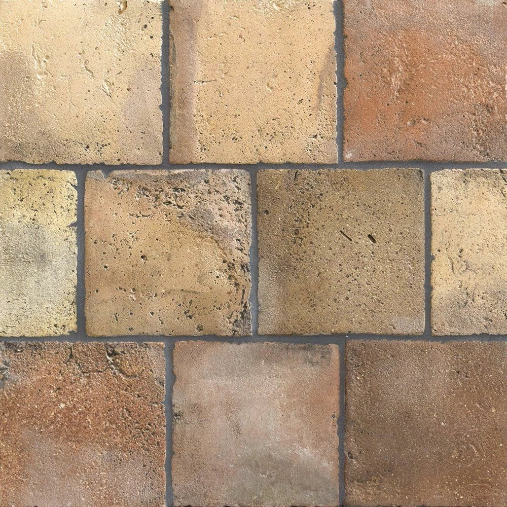ms reclaimed natural terracotta field tile square 6x6x3_4 sold by surface group online