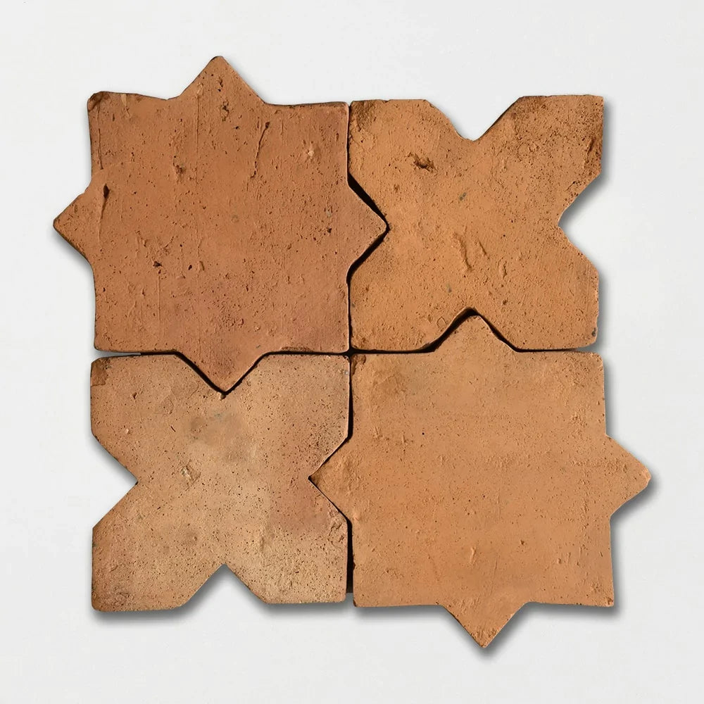 COTTO MED TERRACOTTA: Cross Field Tile (4"x4"x¾" | Natural)