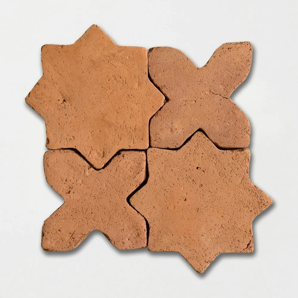 COTTO MED TERRACOTTA: Star Field Tile (6"x6"x¾" | Natural)