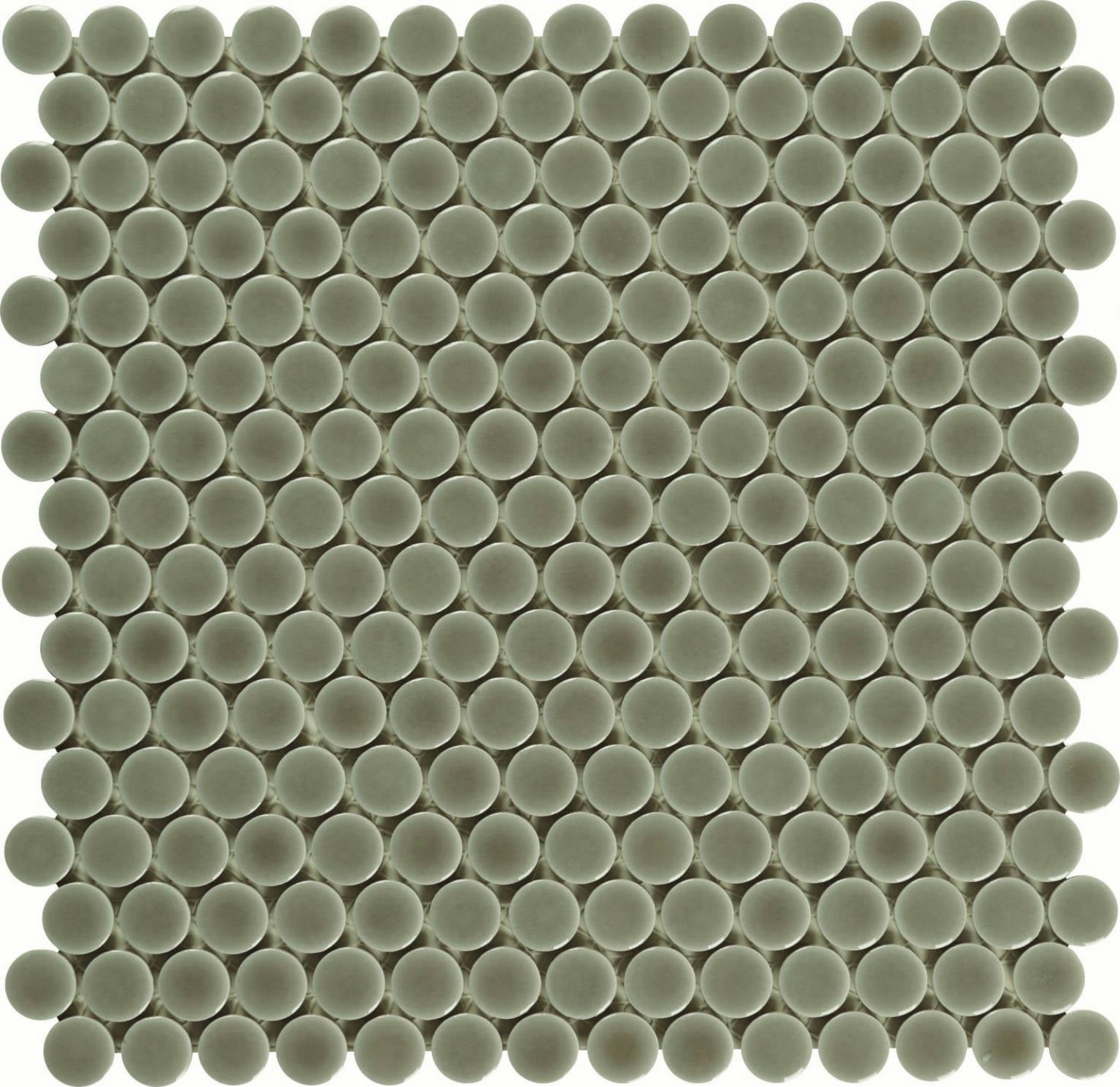 Mosaic Light Smoke 1-Inch Penny Rounds Pattern (12"x12")