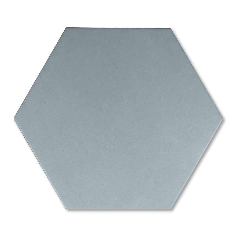 adex ceramic tile for indoor wall and or floor floor azure tile field semi matte solid mono flat hexagon 8x9 distributed by surface group international