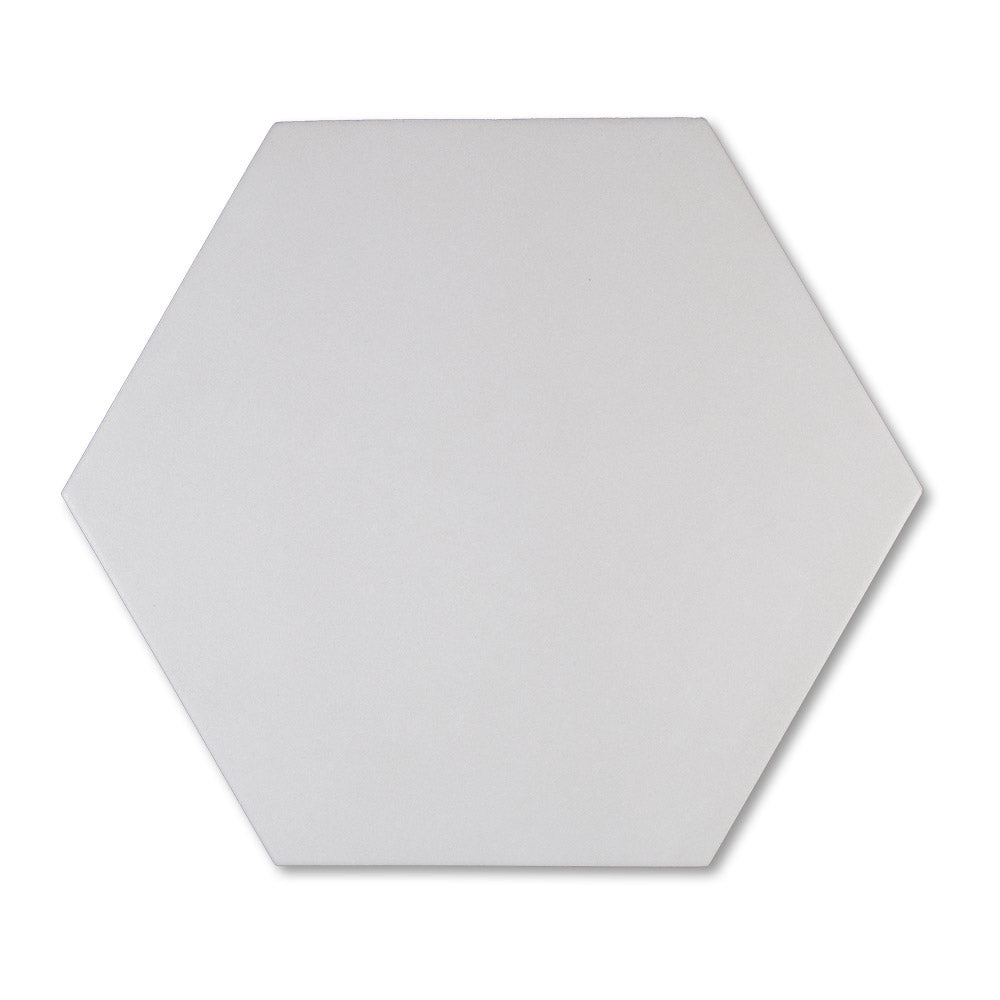 adex ceramic tile for indoor wall and or floor floor light gray tile field semi matte solid mono flat hexagon 8x9 distributed by surface group international